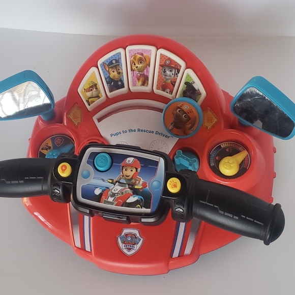 Vtech Paw Patrol Pups To The Rescue Interactive Steering Wheel Driver Toy - Picture 2 of 8